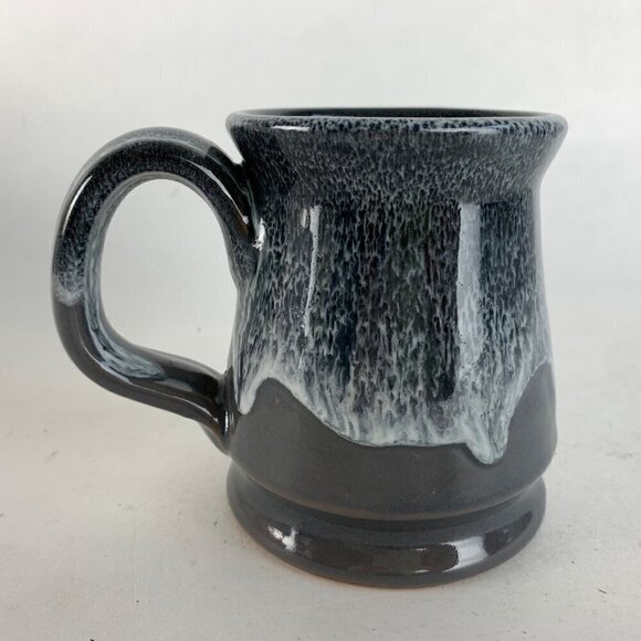 Deneen Pottery All Energy Solar Gray Drip Coffee Mug - Picture 3 of 6